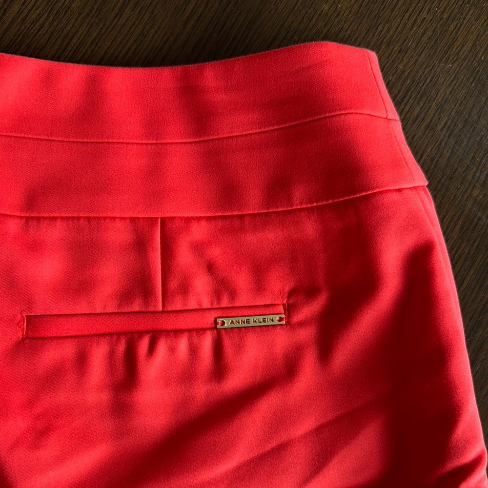 Anne Klein Red High Waist Shorts - Picture 5 of 5